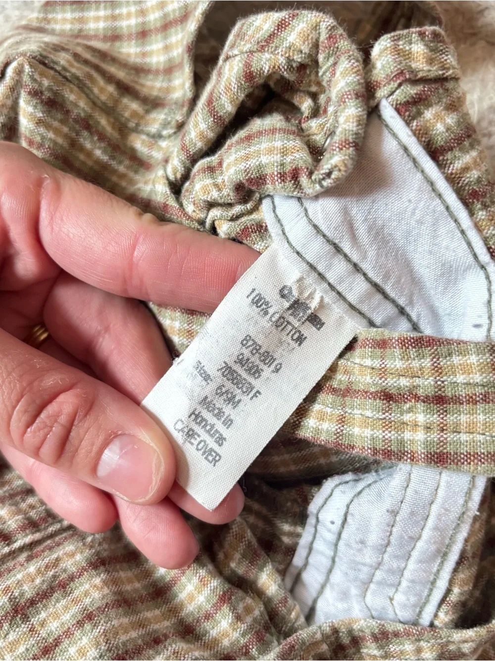 Baby B’gosh Vintage 90s Plaid Overalls Onesie One Piece Overalls Unisex